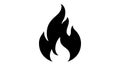 Fire, flame, bonfire. Flame fire icon Royalty Free Stock Photo