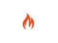 Fire with flame and feuer mit flamme for logo