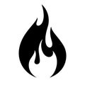 Fire flame icon Royalty Free Stock Photo