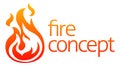 Fire Flame Icon Concept