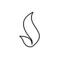 fire, flame icon. Element of Fire for mobile concept and web apps icon. Thin line icon for website design and development, app Royalty Free Stock Photo