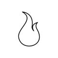 fire, flame icon. Element of Fire for mobile concept and web apps icon. Thin line icon for website design and development, app Royalty Free Stock Photo
