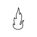 fire, flame icon. Element of Fire for mobile concept and web apps icon. Thin line icon for website design and development, app Royalty Free Stock Photo