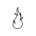 fire, flame icon. Element of Fire for mobile concept and web apps icon. Thin line icon for website design and development, app Royalty Free Stock Photo