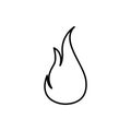 fire, flame icon. Element of Fire for mobile concept and web apps icon. Thin line icon for website design and development, app Royalty Free Stock Photo