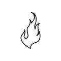 fire, flame icon. Element of Fire for mobile concept and web apps icon. Thin line icon for website design and development, app Royalty Free Stock Photo