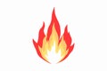 Fire flame icon Royalty Free Stock Photo