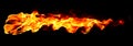 Fire flame isolated Royalty Free Stock Photo