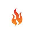 Fire flame logo and symbol