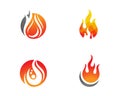 Fire flame Logo Template