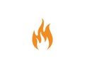 Fire flame Logo Template icon Oil, gas and energy logo concept.