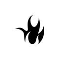 Fire flame logo template vector Royalty Free Stock Photo