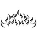 Fire flame logo template vector Royalty Free Stock Photo