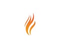 Fire flame Logo Template vector icon Oil, gas and energy logo co Royalty Free Stock Photo