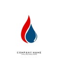 Fire flame Logo Template vector icon Oil, gas and energy logo concept Royalty Free Stock Photo