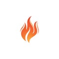 fire flame logo vector icon design illustration. Royalty Free Stock Photo
