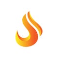 Fire flame logo vector illustration design template. vector fire flames sign illustration. fire icon Royalty Free Stock Photo