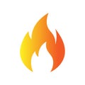 Fire flame logo vector illustration design template. vector fire flames sign illustration. fire icon Royalty Free Stock Photo