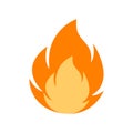 Fire flame logo vector illustration. vector fire flames sign illustration isolated. fire icon Royalty Free Stock Photo