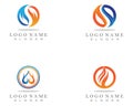 Fire flame nature logo and symbols icons template.