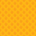 Fire flame seamless pattern, orange color background - Vector Royalty Free Stock Photo
