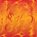 Fire flame seamless pattern Royalty Free Stock Photo