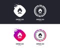 Fire flame sign icon. Heat symbol. Vector Royalty Free Stock Photo