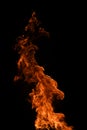Fire flame texture for banner background. Burn abstract lights. Burning big flame. Blaze flames overlay background. Royalty Free Stock Photo