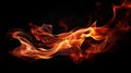 Fire flame texture. Blaze flames background for banner. Burning concept Royalty Free Stock Photo