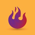fire flame. Vector illustration decorative design Royalty Free Stock Photo