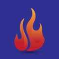 fire flame. Vector illustration decorative design Royalty Free Stock Photo