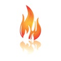 fire flame. Vector illustration decorative design Royalty Free Stock Photo