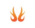 Fire flame vector illustration design Royalty Free Stock Photo