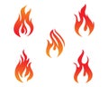 Fire flame vector illustration design Royalty Free Stock Photo