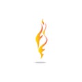 Fire flame vector illustration design template Royalty Free Stock Photo