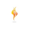 Fire flame vector illustration design template Royalty Free Stock Photo