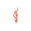 Fire flame vector illustration design template Royalty Free Stock Photo