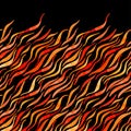 Fire flame watercolor seamless pattern-model for design o