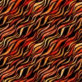 Fire flame watercolor seamless pattern-model for design o