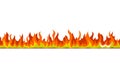 Fire flame web header / banner. Royalty Free Stock Photo