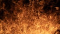 Fire flames abstract. Fire background. Blazing fire flames. Dramatic fire texture. Royalty Free Stock Photo