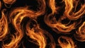 fire flames background A yellow and orange fire flame on a black background Royalty Free Stock Photo