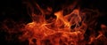 Fire flames on black background. Abstract blaze fire flame texture background. Royalty Free Stock Photo