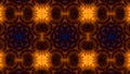 Fire flames on black background. Burning fire flame. Fiery orange blue glowing. Kaleidoscope background. Fiery Mosaic Motion Royalty Free Stock Photo