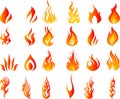 Fire flames burning hot