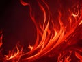 fire flames Burning red hot sparks realistic abstract background Royalty Free Stock Photo