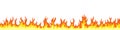 Fire flames. Fire and flames sign. Flame elements. Vector illustration Royalty Free Stock Photo