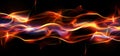 Fire flames flickering against a dark background, creating a dramatic burning flame effect, Ai Generated Royalty Free Stock Photo