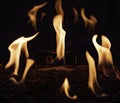The fascination of fire and flames Royalty Free Stock Photo