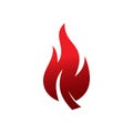 Fire flames icon logo design vector template Royalty Free Stock Photo